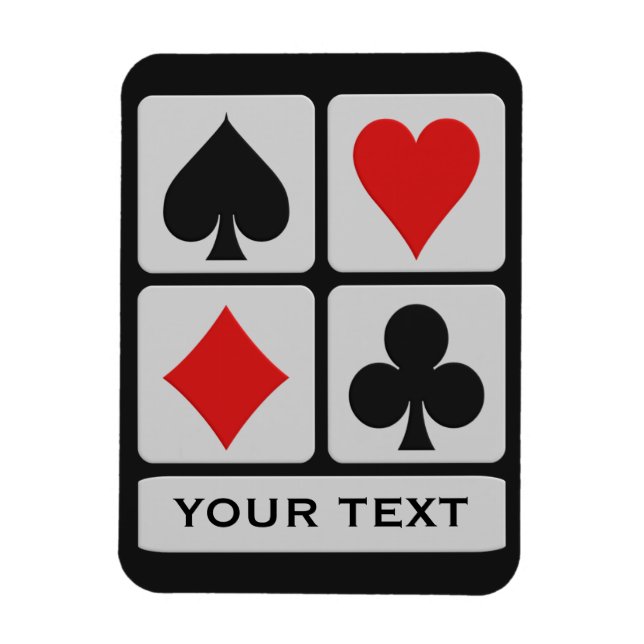imán de personalizado del jugador de tarjetas (Vertical)