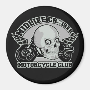 Imán de personalizado MC de Midlife Cruisers