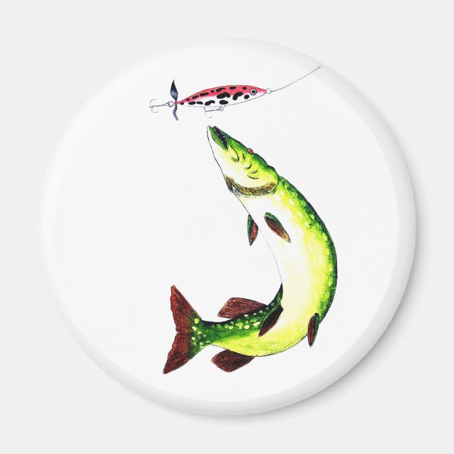 Imán de pesca de coca y mosca (Frente)