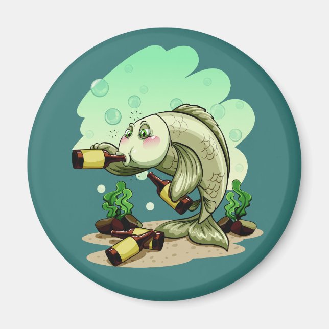Imán de pescado seco (Frente)