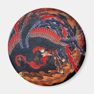 Imán de Phoenix del japonés de Hokusai