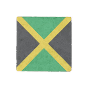 Imán De Piedra Bandera de Jamaica patriótica