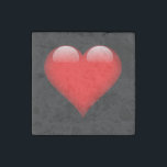 Imán De Piedra Boda de amor de moda del corazón rojo<br><div class="desc">Puede cambiar fácilmente las fuentes y los colores. También puede agregar su logotipo y la imagen de fondo como desee.</div>