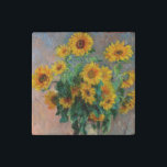 Imán De Piedra Claude Monet - Bouquet de girasoles<br><div class="desc">Bouquet de girasoles / Bouquet de torres - Claude Monet,  Oil on Canvas,  1881</div>