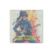 Personalizado Ninja Chica Arte Guitarista Inspirad