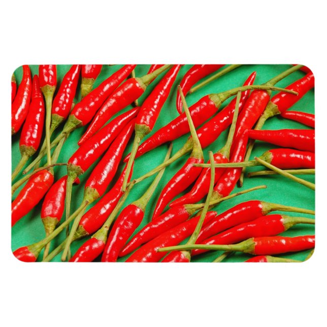 Imán de pimientos de chile rojo (Horizontal)
