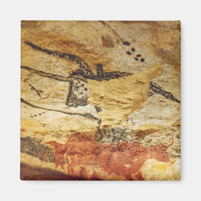 Imán de pintura de cuevas de Lascaux (Frente)