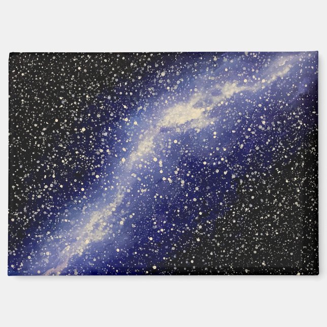 Imán de pintura de galaxia (Anverso)