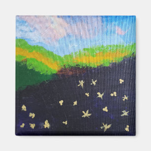 imán de pintura de paisajes oscuros de jamie