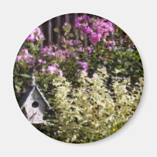 Imán de pintura Pastel de Jardín de Flores