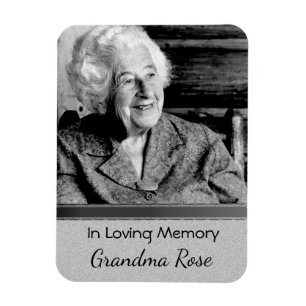 Imán de plata de Memoriam para la madre o la
