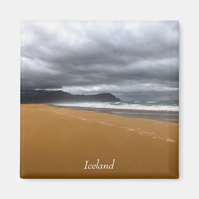 imán de playa de Islandia (Frente)