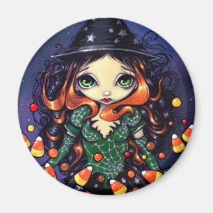 Imán de "poca bruja del caramelo"