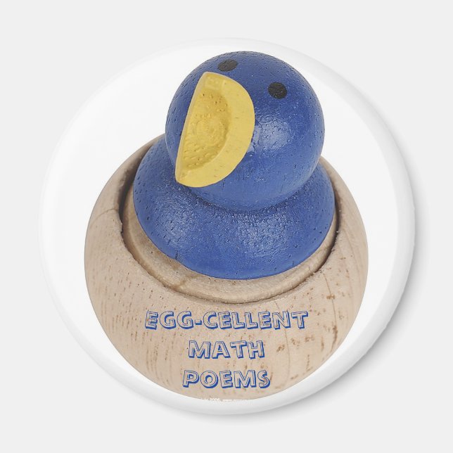 Imán de poemas matemáticos celosos de huevos (Frente)