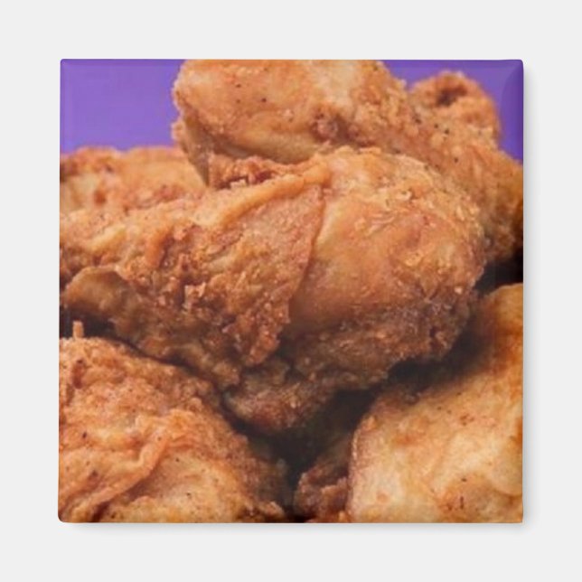 Imán de pollo frito y crujiente (Frente)
