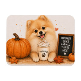 Imán de Pomerania Pumpkin Spice