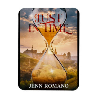 Imán de portada de libros Just in Time