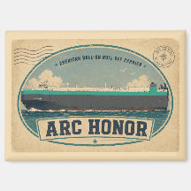 Imán de postal de honor ARC