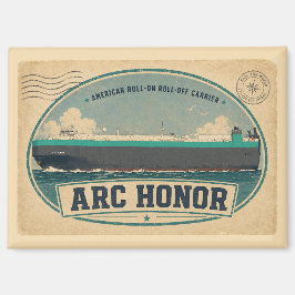Imán de postal de honor ARC