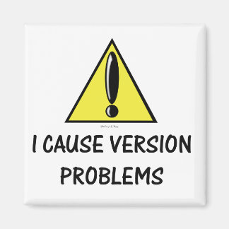 Imán de problemas de versión