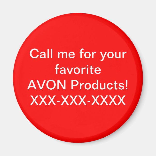 Imán de producto AVON (Frente)