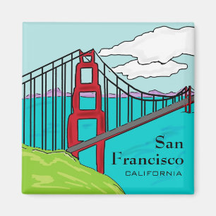 Imán de puente Golden Gate de San Francisco Cali