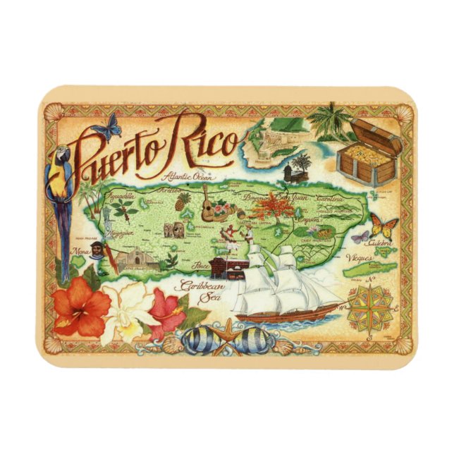 Imán de Puerto Rico (Horizontal)