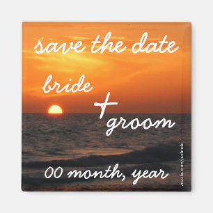 imán de puesta de sol en la playa