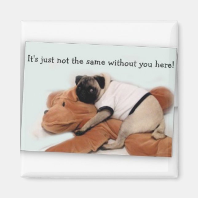 imán de pug (Frente)