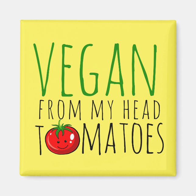 Imán de Puns Veganos (Frente)