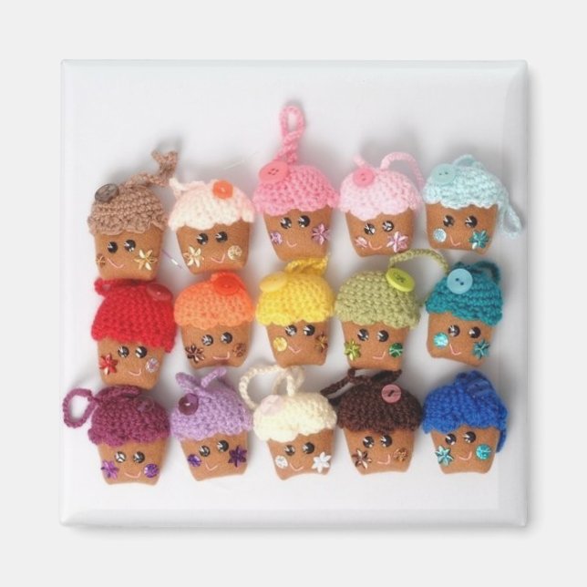 imán de quequitos kawaii (Frente)