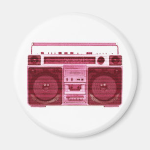 imán de radio retro