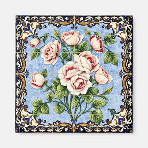 imán de ramo de rosas