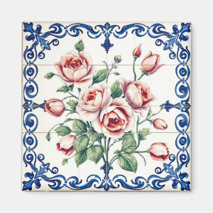 imán de ramo de rosas clásico