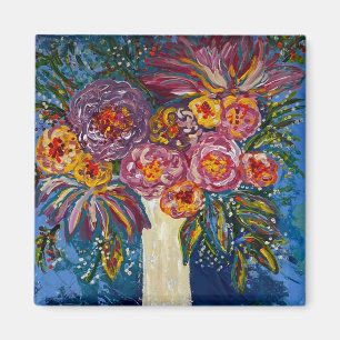 Imán de ramo floral
