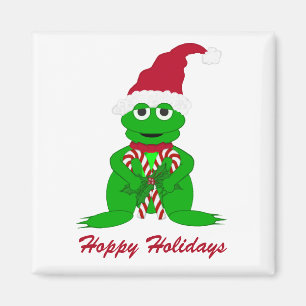 Imán de rana de Navidades Adorables