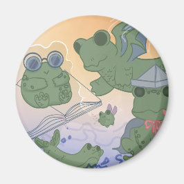 Imán de rana imaginativa