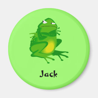 imán de rana verde gruñón
