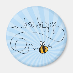 imán de rastro feliz de abejas