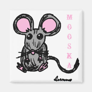 Imán de ratón de Mooska Cute