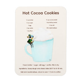 Imán de receta de galleta de cacao caliente Eclips