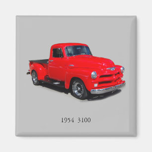 imán de recogida de 3100 rojo de 1954