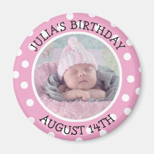 Imán de recordatorio de cumpleaños personalizado