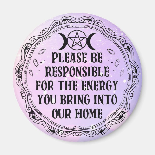 Imán de recordatorio de energía positivo (Frente)