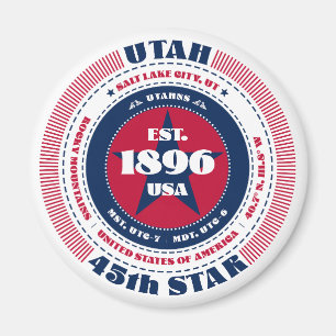 Imán de recuerdo de datos del estado de Utah