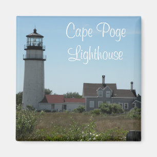 Imán de recuerdo de faro de Cape Poge