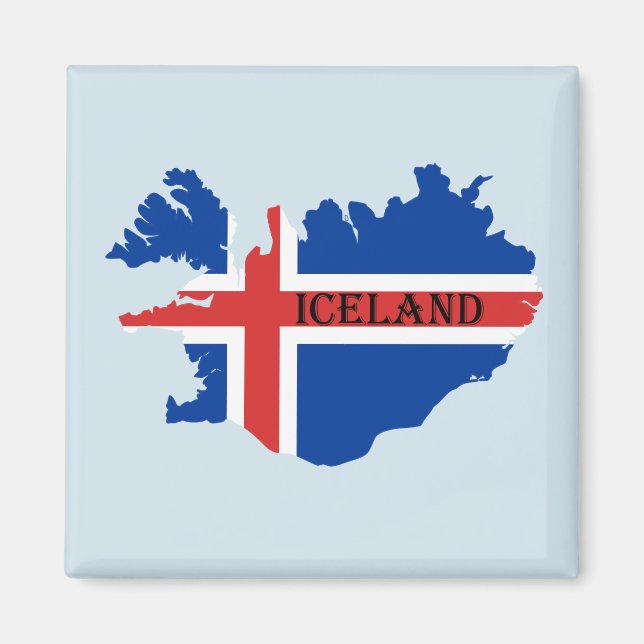 Imán de recuerdo de Islandia (Frente)