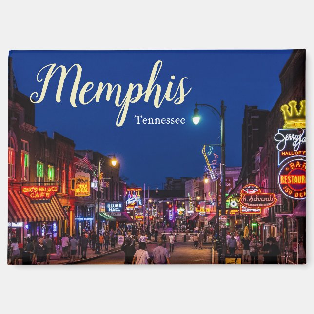 Imán de recuerdo de Memphis Tennessee (Anverso)
