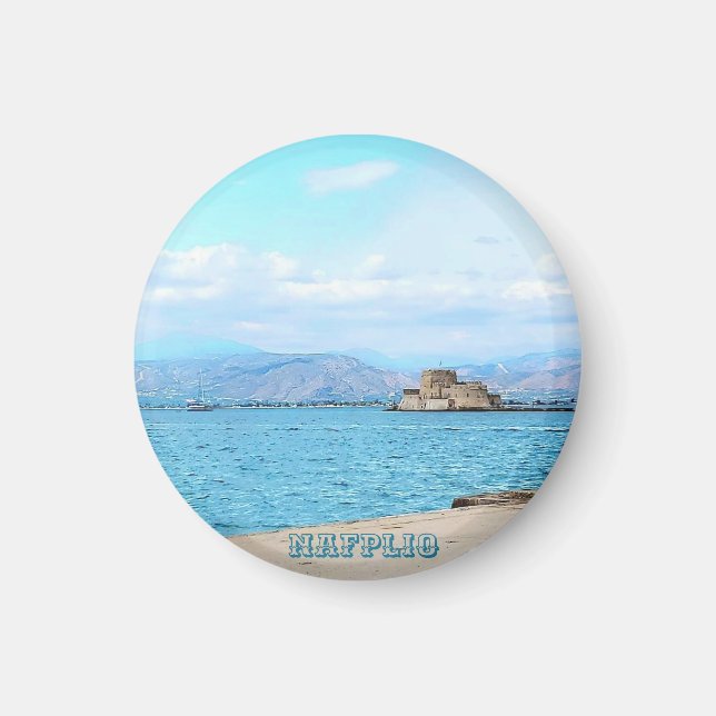 Imán de recuerdo de Nafplio (Frente)
