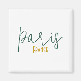 Imán de recuerdo de París, Francia